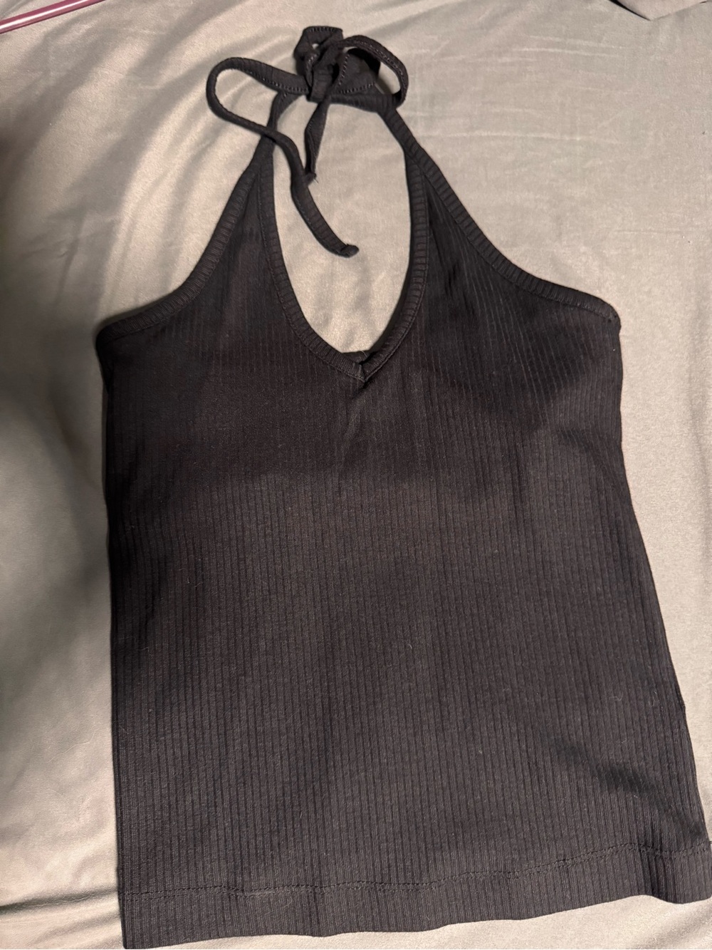 Old Navy Black Ribbed Halter Camisole